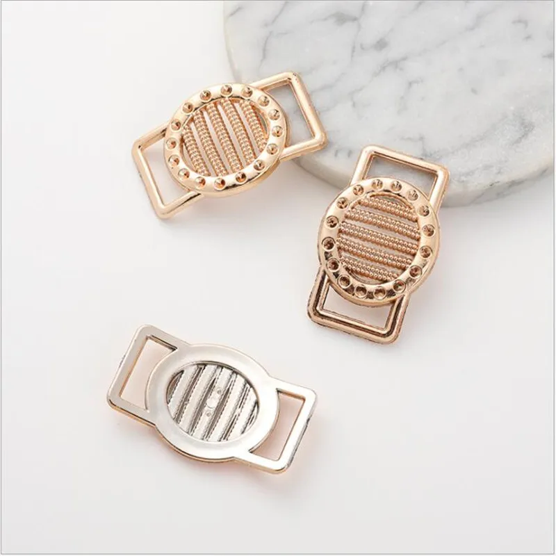 Модная металлическая пряжка-зажим для футболки декоративное шелковое кольцо