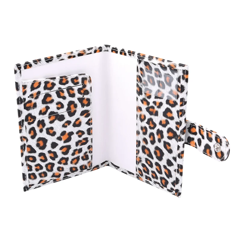 

Women Passport Cover Leopard Leather Passport Holder Waterproof Unisex Travel Passport Holder Business