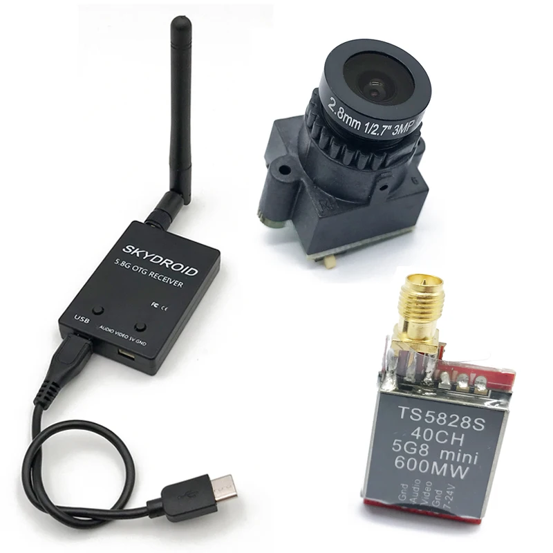 Мини приемник 5 8G FPV UVC передача видео OTG VR телефон Android + TS5828L 600 мВт передатчик CMOS