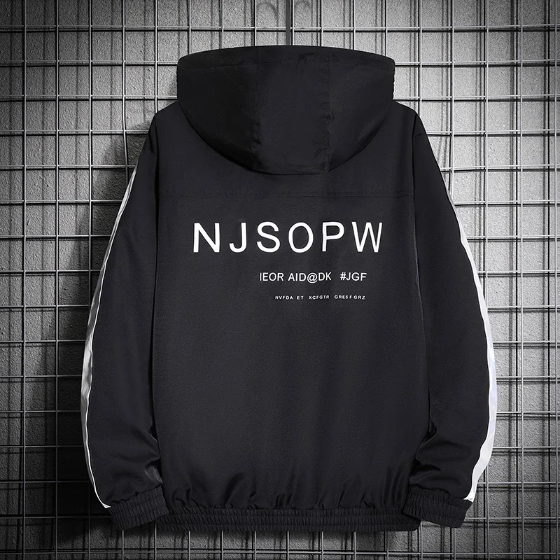 В стиле хип-хоп размера плюс куртка мужская Harajuku ветровка уличных танцев 2021 Осень