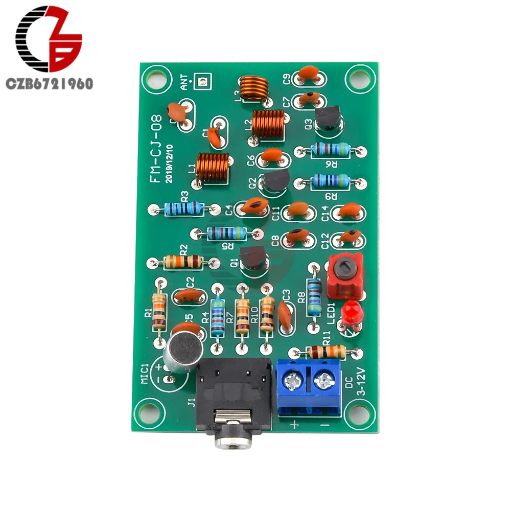 Беспроводной FM модуль 76 110 МГц радиоприемник MP3 аудио беспроводной передатчика 3 12