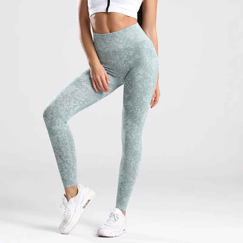 

Seamless Workout Leggings Sport Women Fitness High Waist Yoga Pants Stretchy Booty Running Tights Printed Push Up Leggins