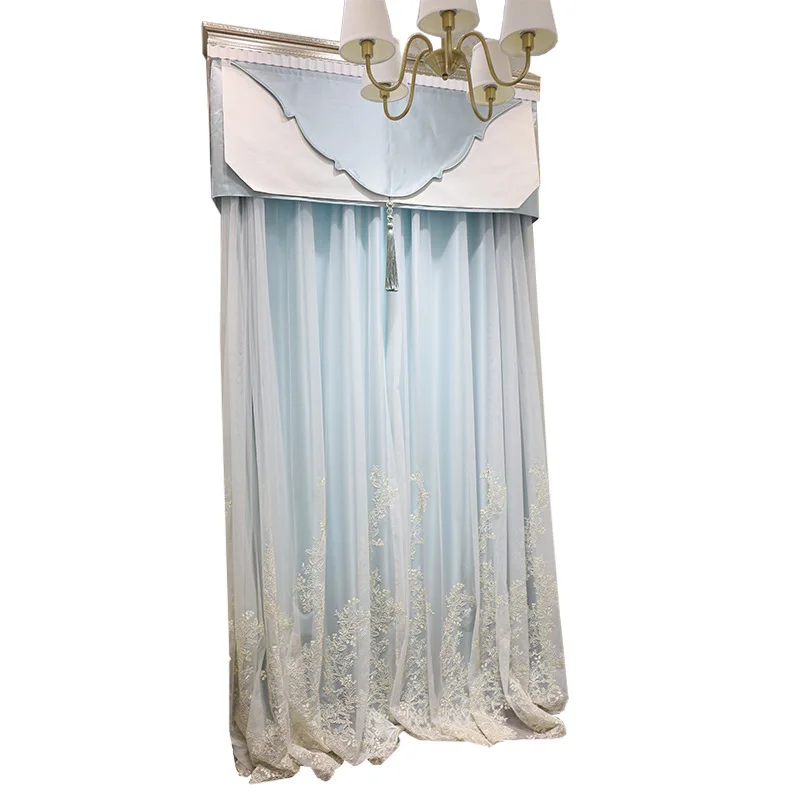 

Beautiful Yarn gong zhu feng European Small Luxury Bedroom bei ou gentry Curtains Curtains Partition Balcony Yarn