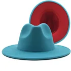 Фетровая шляпа, фетровая шляпа джаз с тонким ремнем и пряжкой, 56-60 см