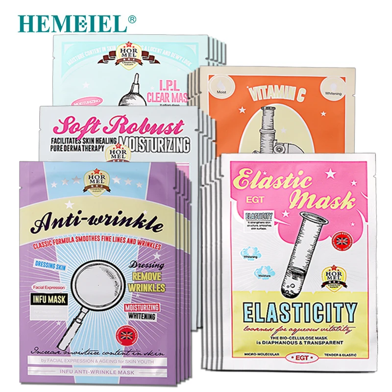 HEMEIEL Корейская маска для ухода за кожей лица Витамин C отбеливание, увлажнение, гидрация маска для лица маска для лечения гиалуроновой кислоты