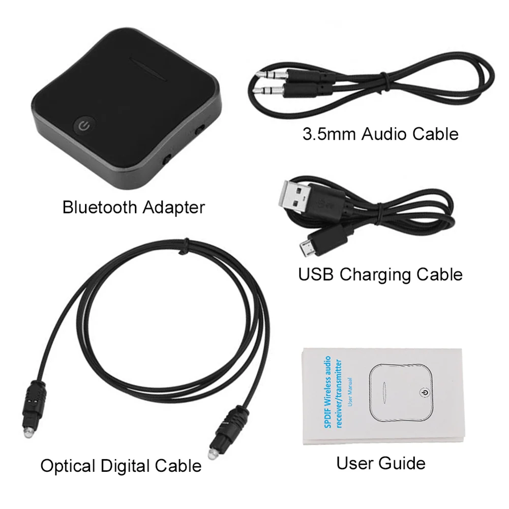 2 в 1 Bluetooth 5 0 передатчик приемник Двойное Подключение Цифровой 3 AUX разъем/SPDIF/RCA