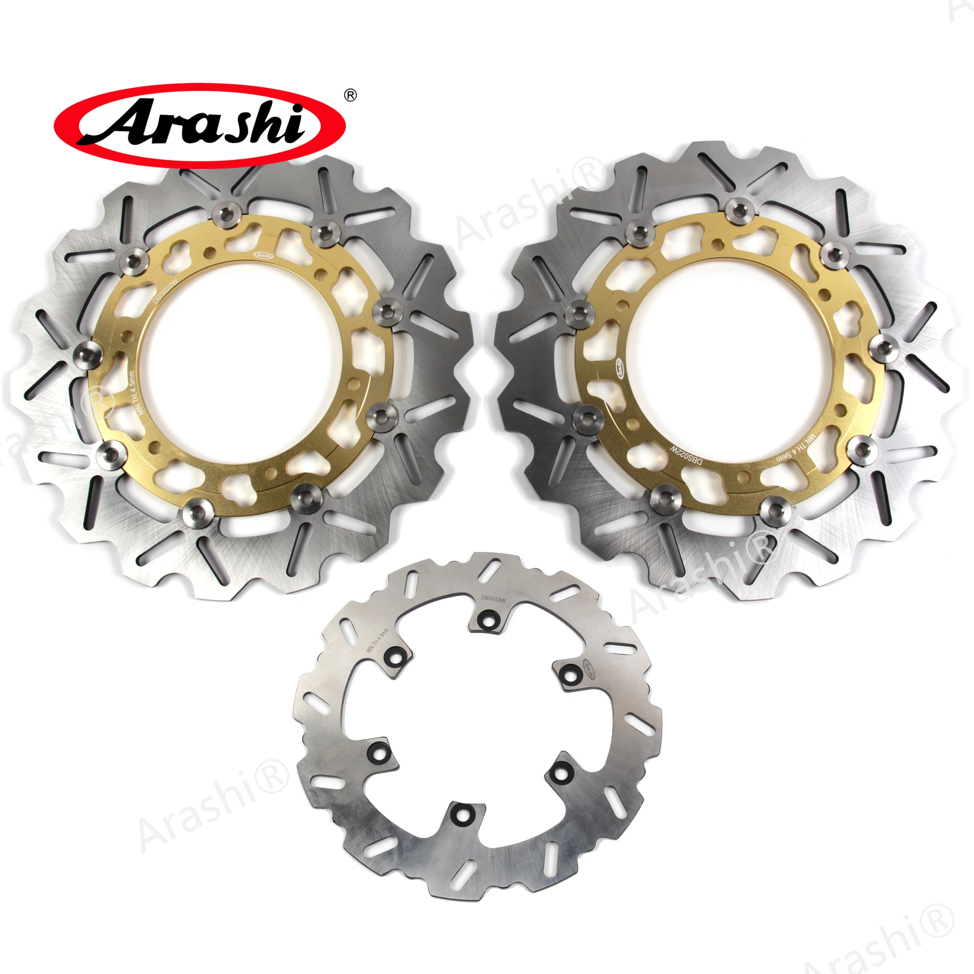 Arashi 1 Set For YAMAHA FZS FAZER 1000 2001 2002 2003 2004 2005 CNC Floating Front Rear Brake Disc Rotors Motor FZS1000 | Автомобили и