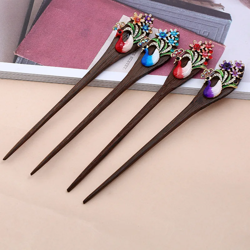 Винтажная Высококачественная палочка для волос из натурального сандалового