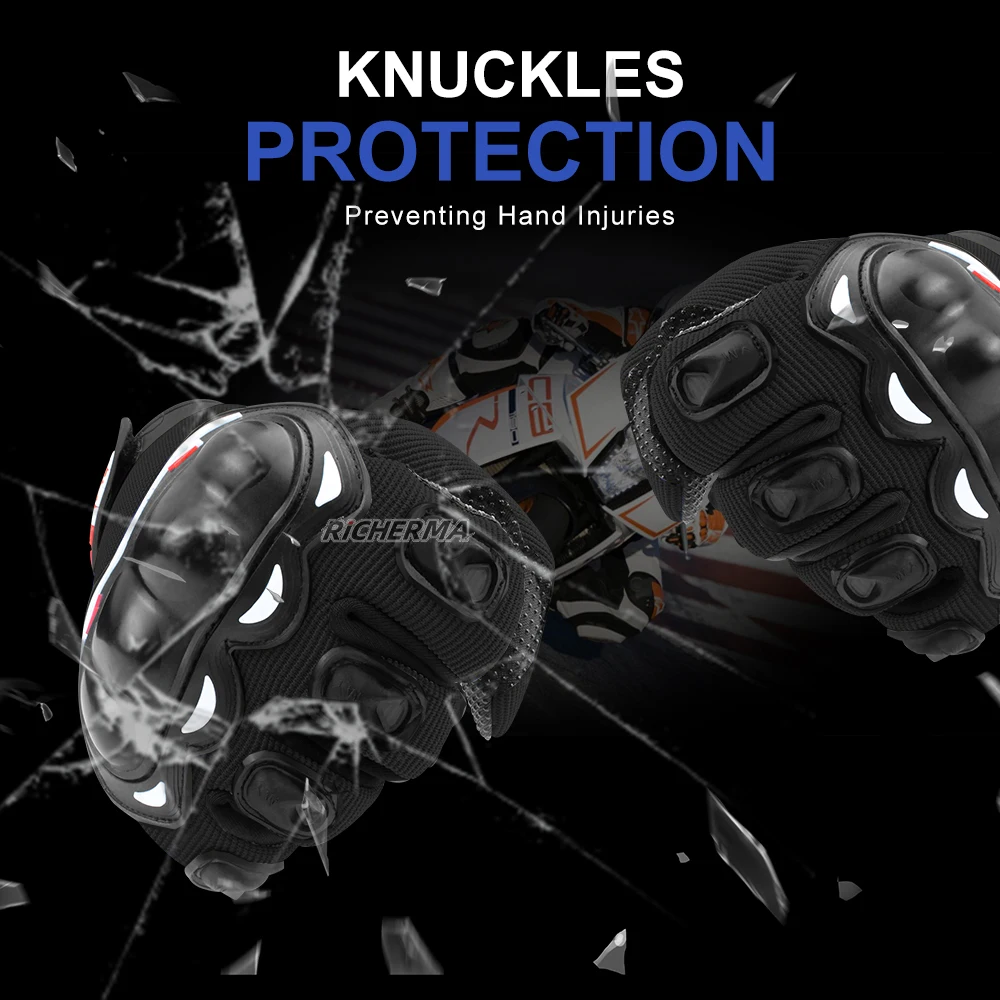 Защитные перчатки для езды на мотоцикле летние противоскользящие мотоциклетные