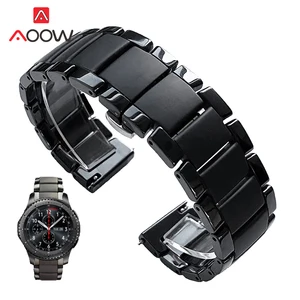20mm 22mm ceramic strap replacement band for samsung galaxy watch3 active2 42mm 46mm gear s3 huawei watch gt 2 amazfit gtr 47mm free global shipping
