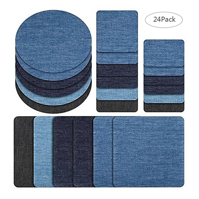 12 шт./лот локоть патчи Одежда DIY Деним Колено ремонт железа на нашивках значки