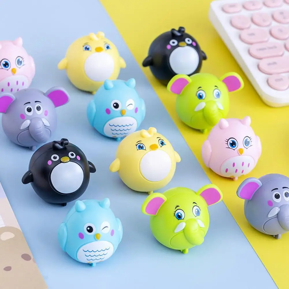 

Mini Cartoon Animals Pull Back Car Owl Penguin Elephant Wind Interactive Toys Shape Infant Animal Clockwork Toy Adult Up Ki V1l0