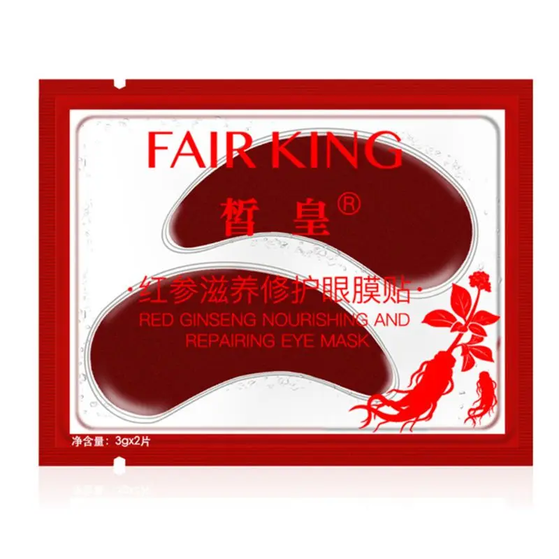 2 шт./пара для лица с экстрактом красного женьшеня и укрепляющая маска глаз против