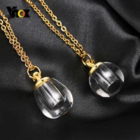 vnox cremation urn necklace for women men hollow clear matte glass pendant ashes vial perfume holder elegant jewelry