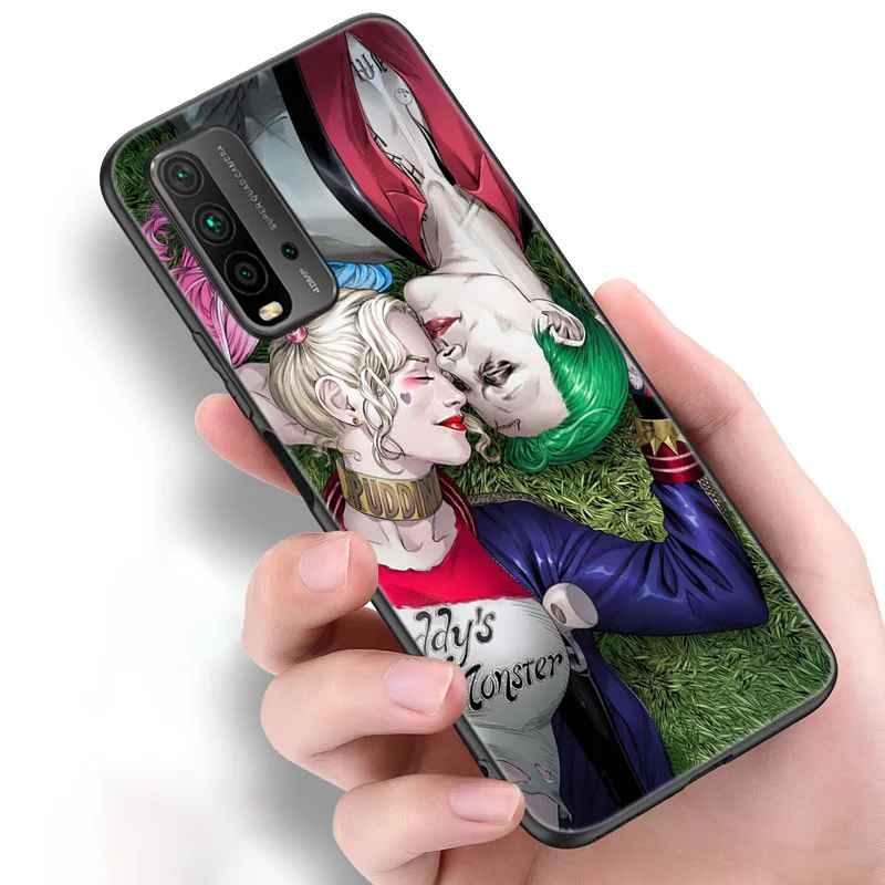 joker harley quin silicone phone case for xiaomi redmi note 10 10t 10s 9s 8t 9 8 7 pro max 8a 9a 9c 9t black soft cover coque free global shipping