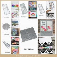 flower square round hello letter heart words alphabet layered metal cutting dies for scrapbook craft decorate cards diy frame