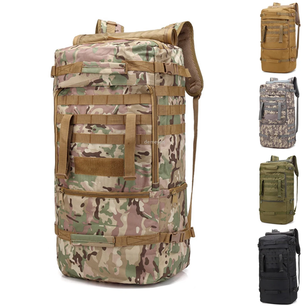 

60L Large Tactical Backpack Outdoor Sport Military Army Rucksack Men Camping Hiking Molle Travel Climbing Bags