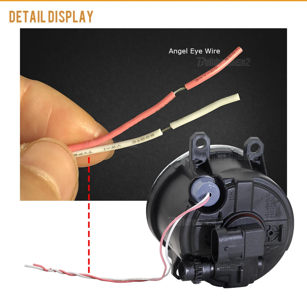 2 X противотумансветильник фары Angel Eye светодиодный передние противотуманные для