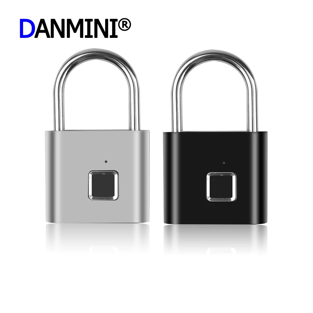 

Keyless USB Rechargeable Door Lock Fingerprint Smart Padlock Universal Portable Quick Unlock For Handbag/Closet/Trunk Safety
