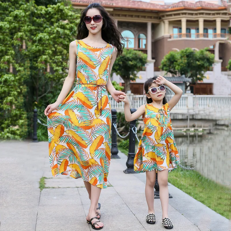 Для мамы и дочки длинные платья для свадебной вечеринки I Love Mama платье Семейные