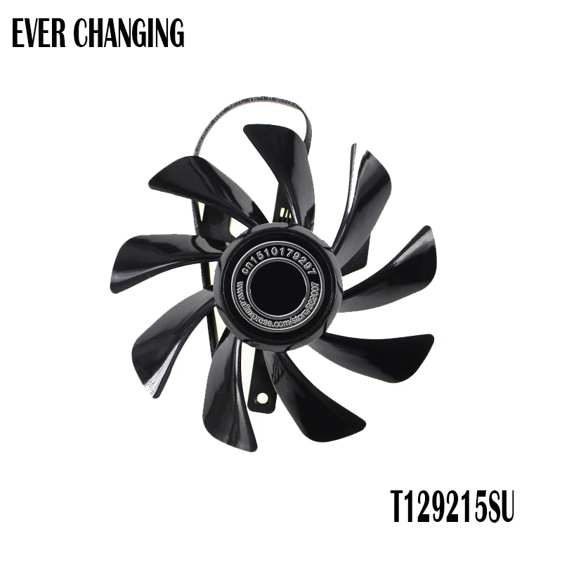T129215SU DC12V 0.50A 4 контактный графический вентилятор для видеоплаты Powercolor Radeon RX5700