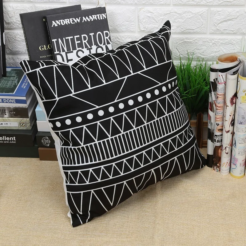 Домашние художественные геометрические печатные стильные чехлы на подушки 45*45
