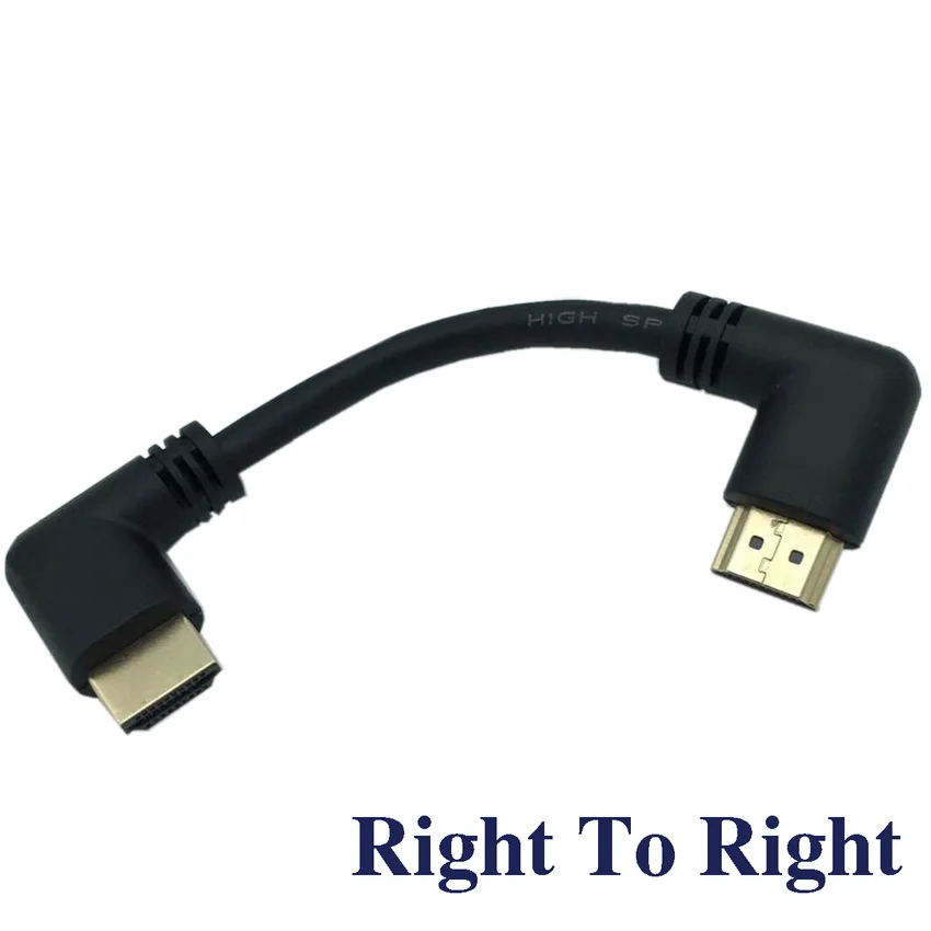 Кабель HDMI 2 0 V 4K * 2K @ 60 Гц кабель Male-HDMI Male левый и правый Угловой 90 градусов 15 см |