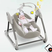 multifunctional baby electric rocking chair intelligent voice activated induction push type baby rocking chair with bluetooth