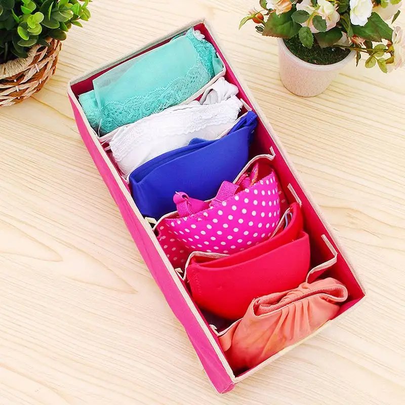 Ящик для хранения нижнего белья коробка бюстгальтеров нетканый шкаф органайзер
