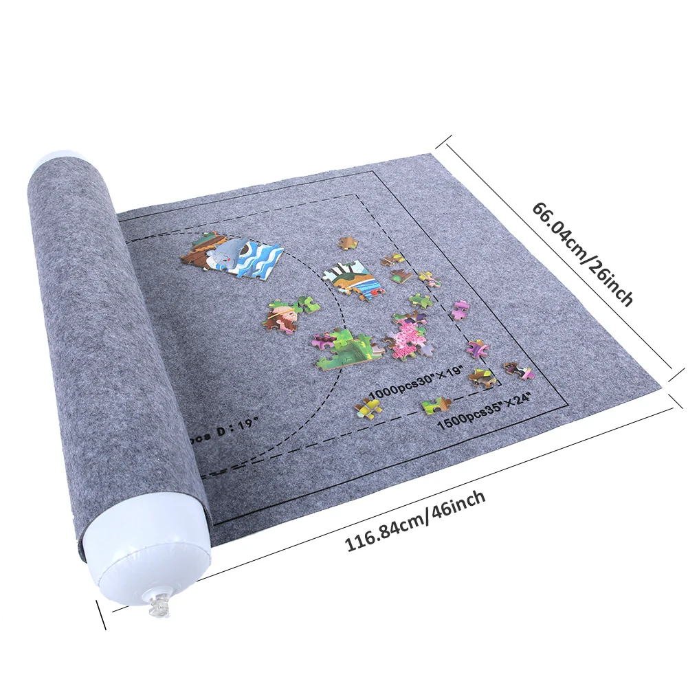 

Puzzles Pad Jigsaw Roll Felt Mat Playmat Puzzles Blanket For Up To 1500 Pcs Puzzle Accessories New Portable Travel Storage Bag