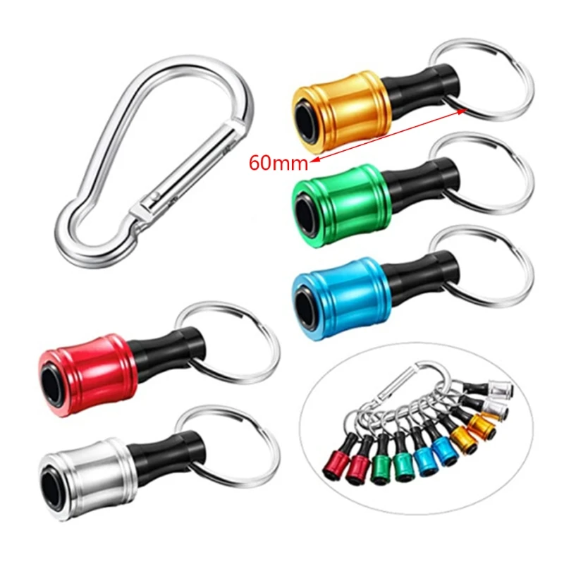 

N7MD Drill Bit Holder -10pcs 1/4 Inch Hex Shank Keychain Extension Bar Drill Holder