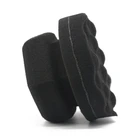 Губка для полировки автомобильного воска, аппликатор с шестигранной ручкой, высокоплотная губка для мытья автомобильных шин C T21E