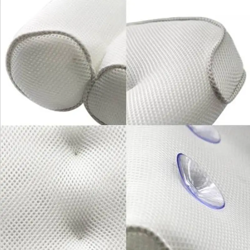 3D Breathable Mesh Spa Non-Slip Cushioned Bath Tub Spa Pillow Bathtub Head Neck And Back Rest Pillow for Home Hot Tub images - 6