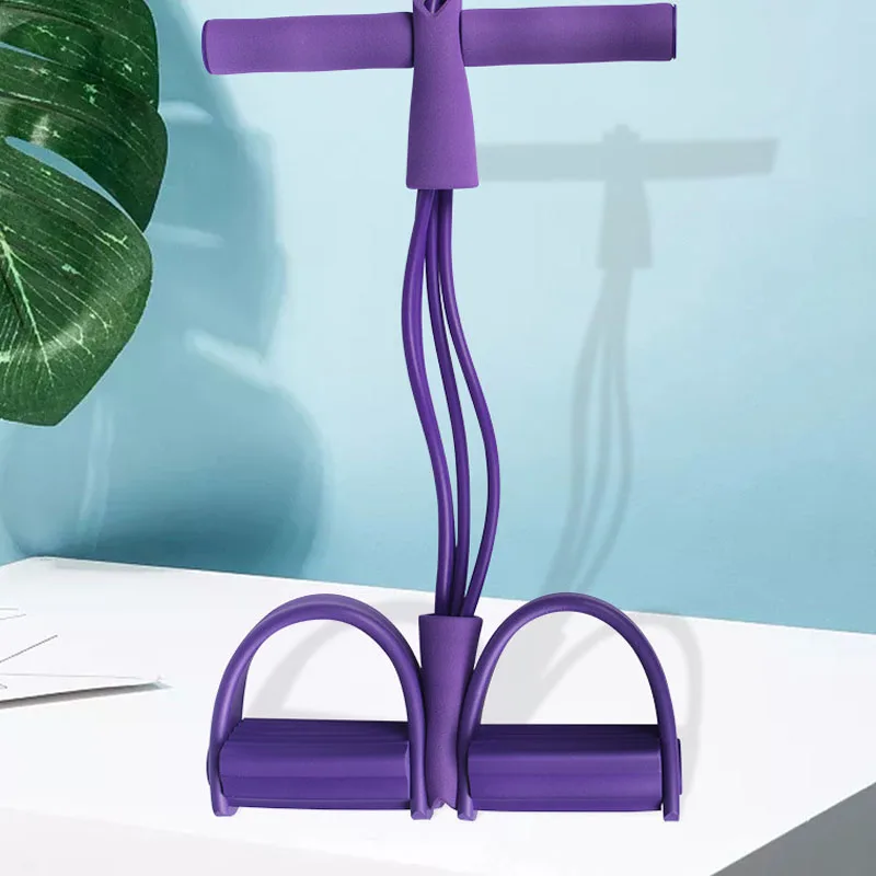 4 трубки сильные фитнес Эспандеры латексные педальные тренажеры для ног Натяжные