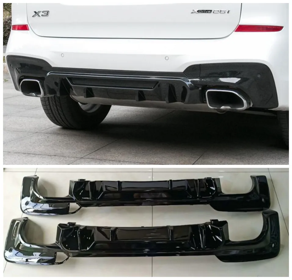 Губа заднего бампера из АБС углеволокна автомобильный диффузор подходит для BMW X3
