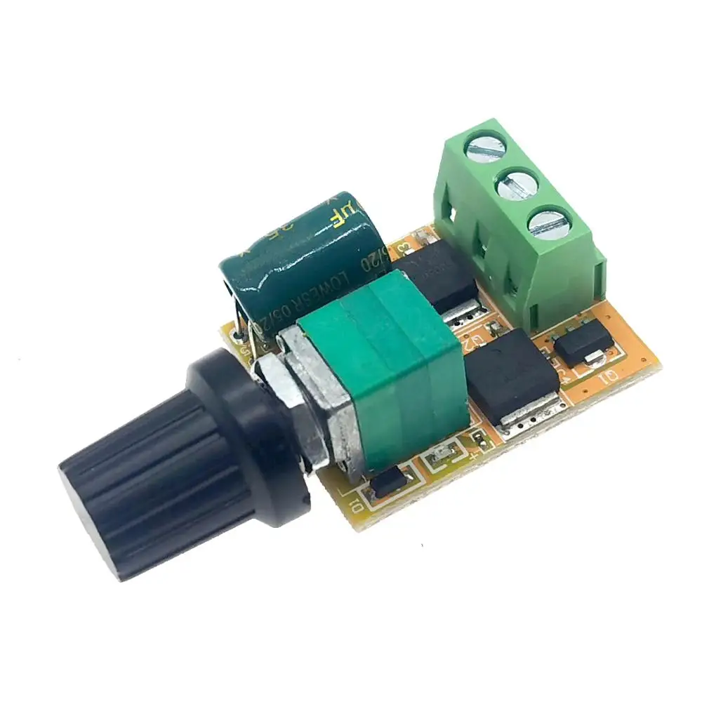 Мини DC контроллер скорости ШИМ 3V 5V 12V 24V 30V DC120W 6A регулятор двигателя светодиодный