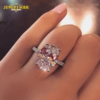jewepisode classic solid 925 sterling silver 9ct radiant cut lab diamond wedding engagement ring women fine jewelry wholesale