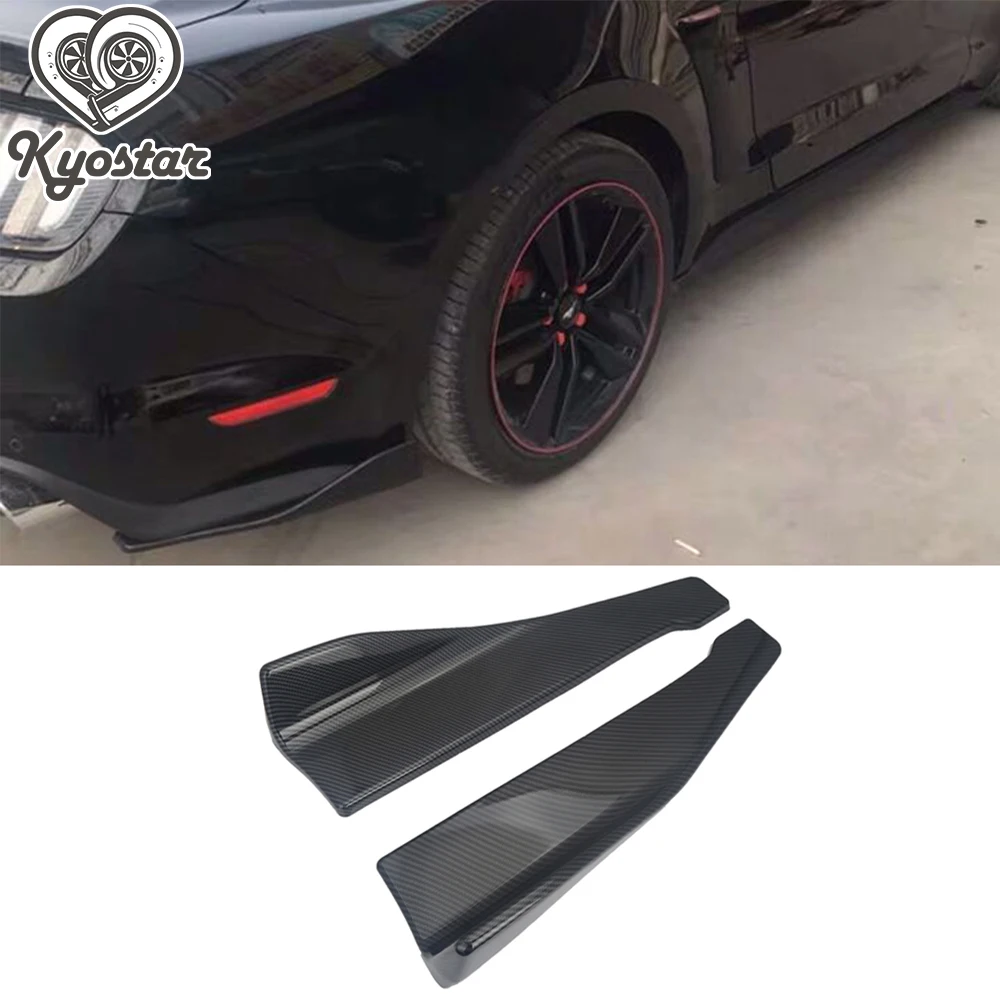 48 см карбоновый спойлер заднего бампера диффузор Canards автомобильный боковый