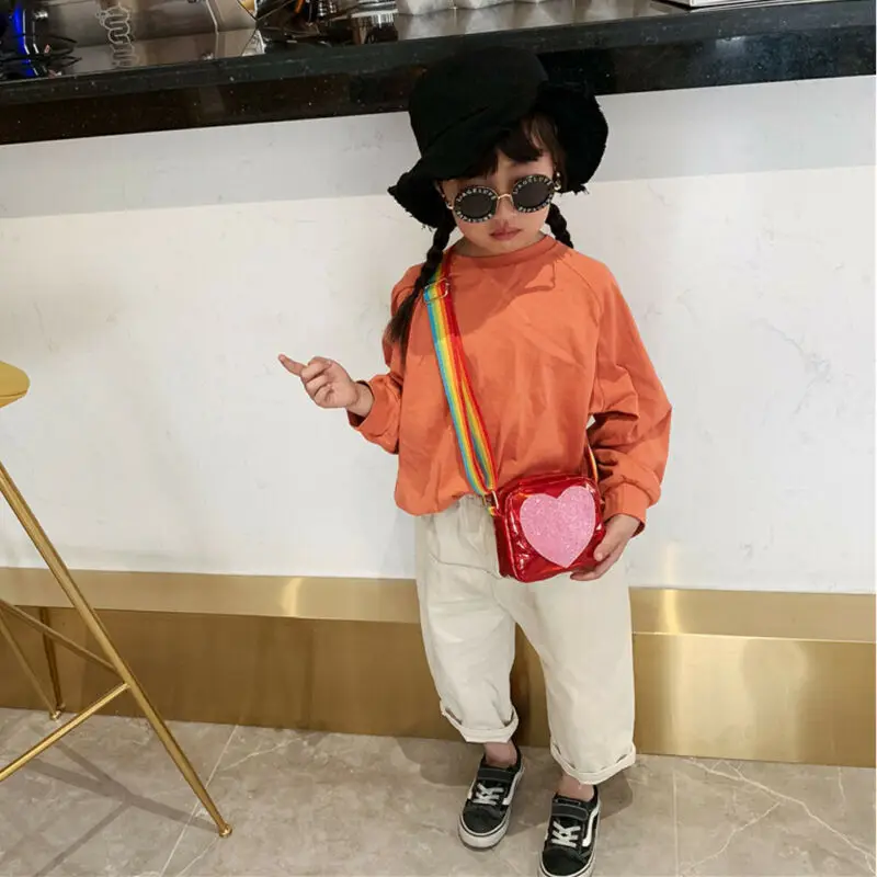 

Baby Kid Girls PU Leather Shoulder Bag Messenger Handbag Crossbody Purse Satchel