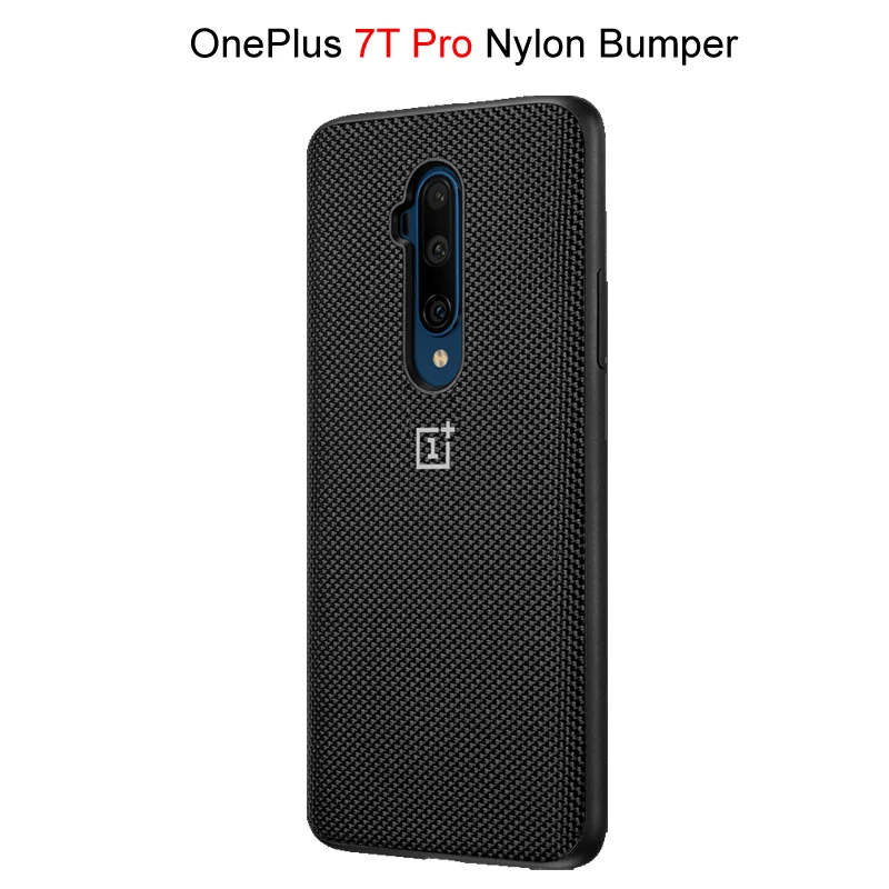7Tpro Nylon Bumper Официальный OnePlus 7 Oneplus 7 Pro 7T 7T Pro защитный чехол Karbon из углеродного песчаника нейлоновый бампер чехол задняя крышка оболочка - Цвет: 7Tpro Nylon Bumper