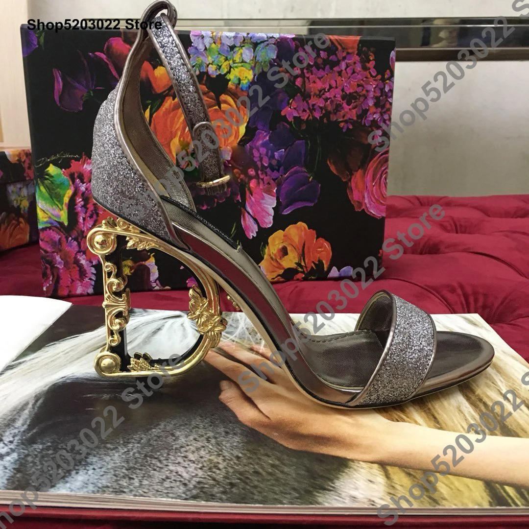 Женские сандалии из овечьей кожи на высоком каблуке натуральной кожи|Боссоножки