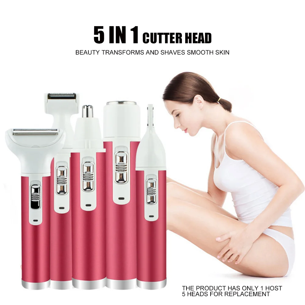 

5 в 1, женский многофункциональный портативный Электрический эпилятор для носа