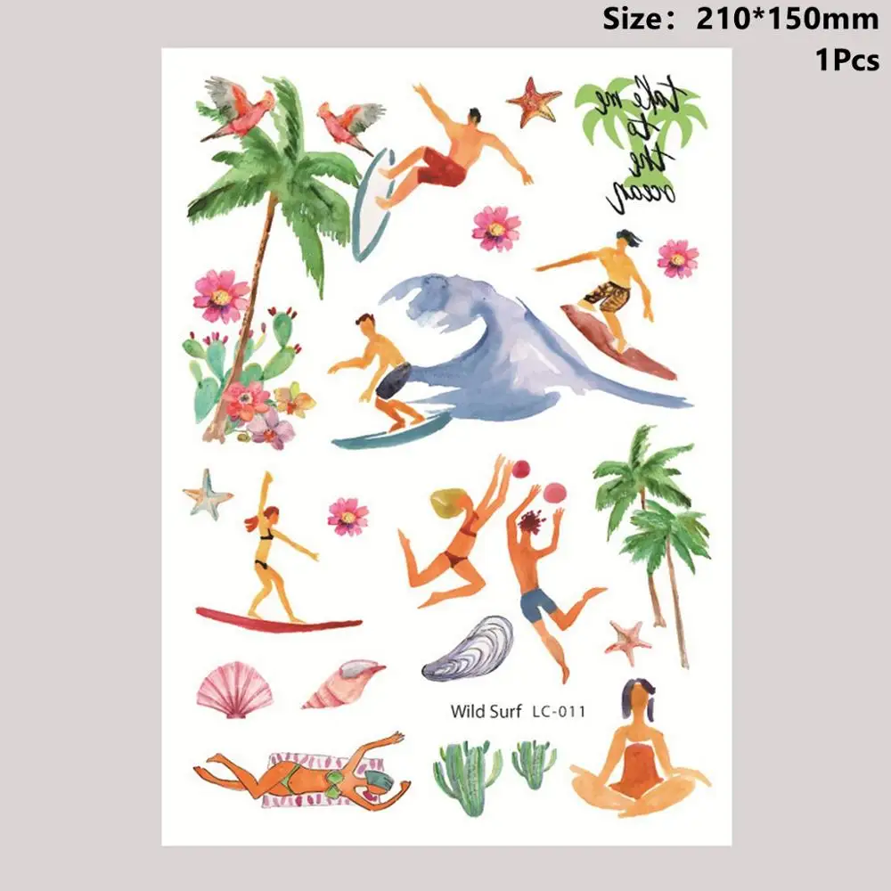 Animals Stickers 5 Taoup 1 шт. пластиковые ананас Пальма розовые очки Фламинго летние тропические вечерние принадлежности Гавайские вечерние украшения сувениры для свадьбы - Цвет: Animals Stickers 5