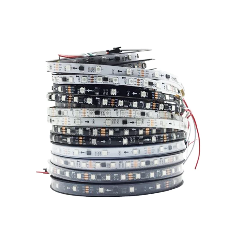 WS2811 RGB светодиодный светильник Пиксельная лента Адресуемая 30/60/светодиодов/м