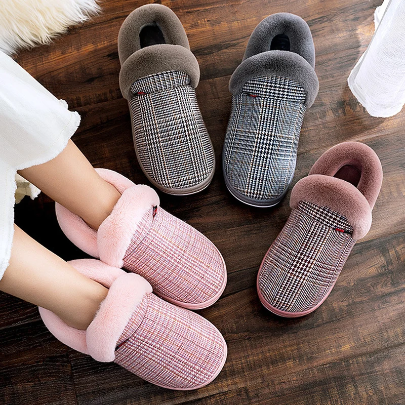 Женские ботинки Зимние Теплые ботильоны с искусственным мехом Обувь на плоской