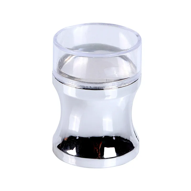 Зеркальный штамп для ногтей набор скребков Прозрачная силиконовая головка