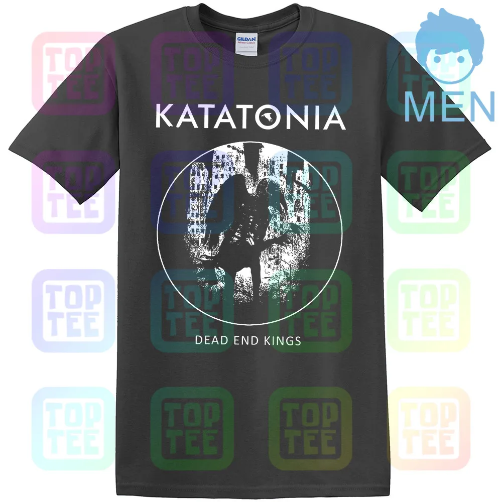 MEN-DARK GRAY Кататония-тупые короли-прогрессивный рок,-Opeth, T_ рубашка-Размеры: от S до 7xl-показать название оригинала - Цвет: MEN-DARK GRAY