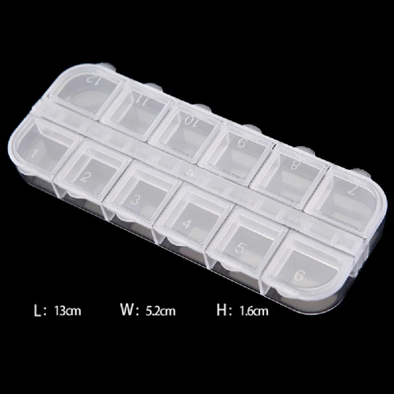 TP хранение для принадлежностей дизайна ногтей чехол стразы наклейки пустые