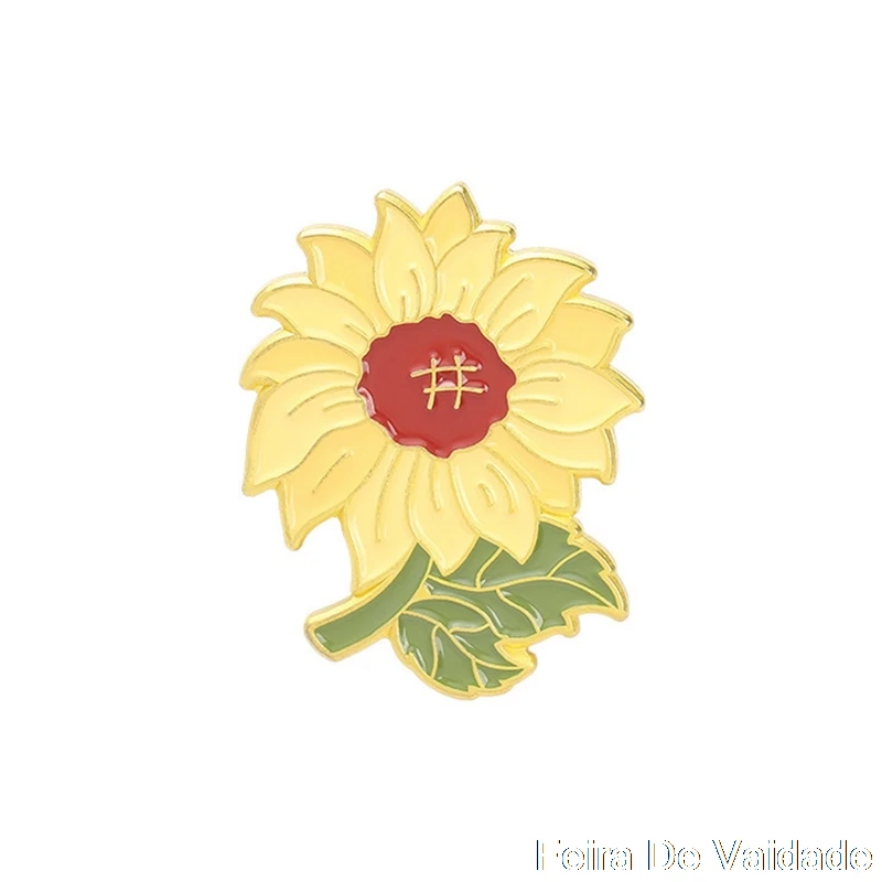 С рисунком из мультфильма Сезон весна Цветочный узор Цветок эмали штырь