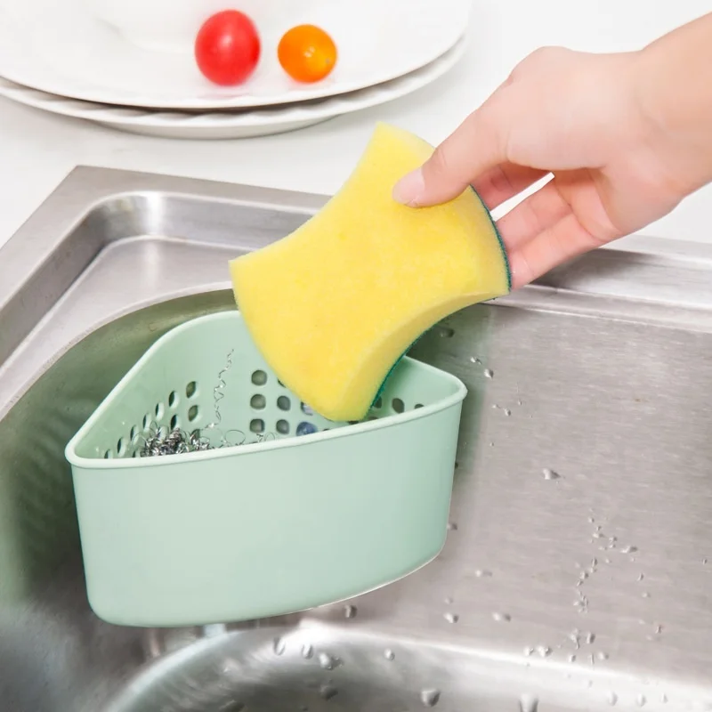 Полка для ванной комнаты домашняя кухонная губка настенный держатель присоска